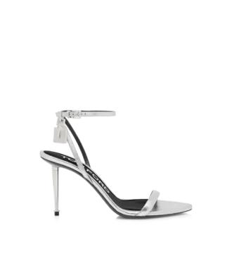 ラミネート加工ナッパレザー パドロックサンダル