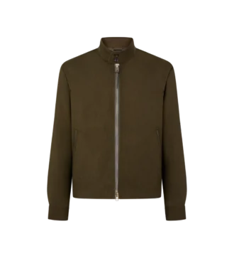 ウールカシミアシルクレップスハリントン