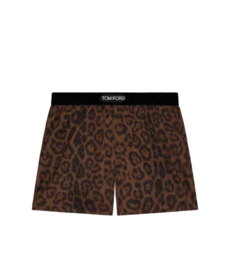 チーターシルクボクサーパンツ
