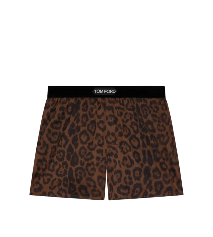 チーターシルクボクサーパンツ