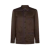 ジャカード マイクロドット パジャマパイピングシャツ
