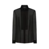 シルクシフォンシャツ（プラストロン付き）