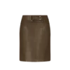 膝上丈 レザー ペンシルスカート