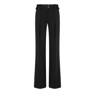 プリーツワイドレッグシルクパンツ