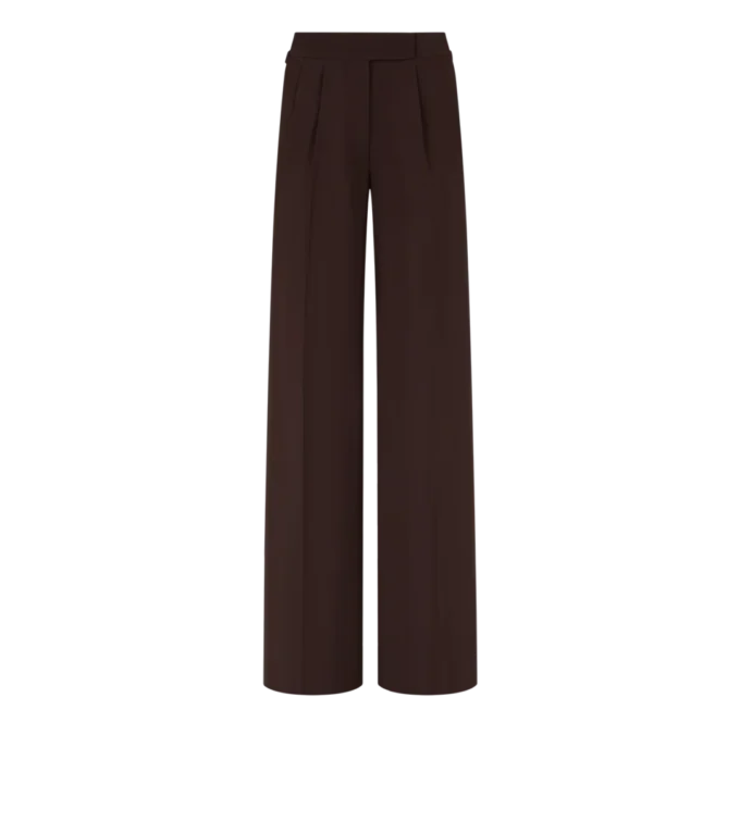 テーラード ダブルプリーツ ワイドレッグパンツ