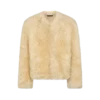ノーカラー シアリングジャケット