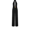 セーブル ホルターネック ベルト付きジャンプスーツ