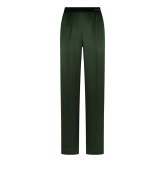 ストレッチシルクサテンパジャマパンツ