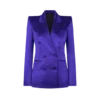 ポルカドットジャカード ダブルブレスト ピークラペルジャケット