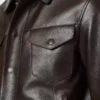 バッファローグレインレザーウエスタンジャケット