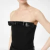 リボンディテールのストラップレストップ