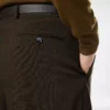 ウールカシミアシルクレップスダブルプリーツパンツ