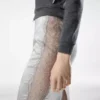 レースインサート付き膝丈スカート