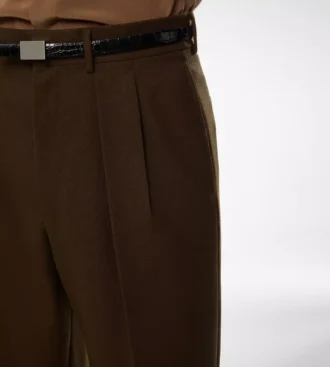 ブロークンツイル ダブルプリーツパンツ