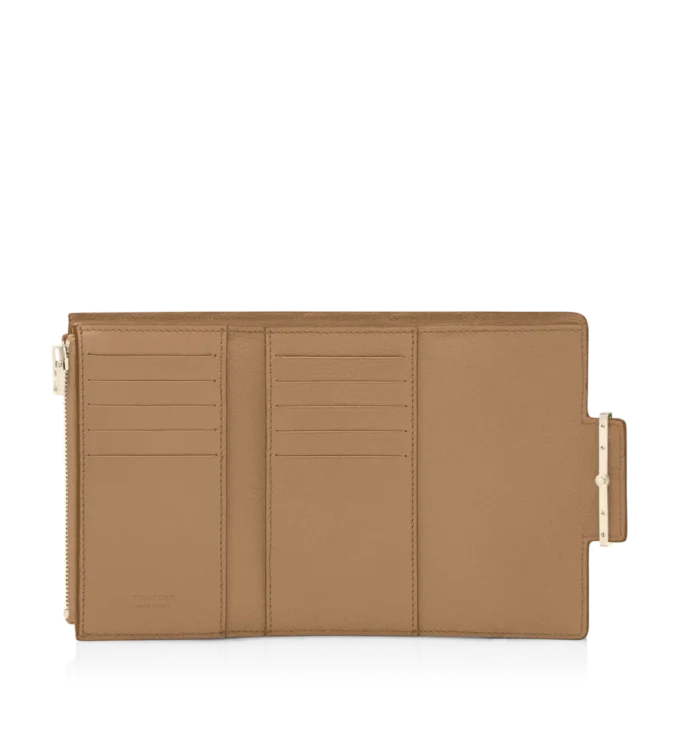 しなやかなグレインレザー製オーブ コンパクトウォレット