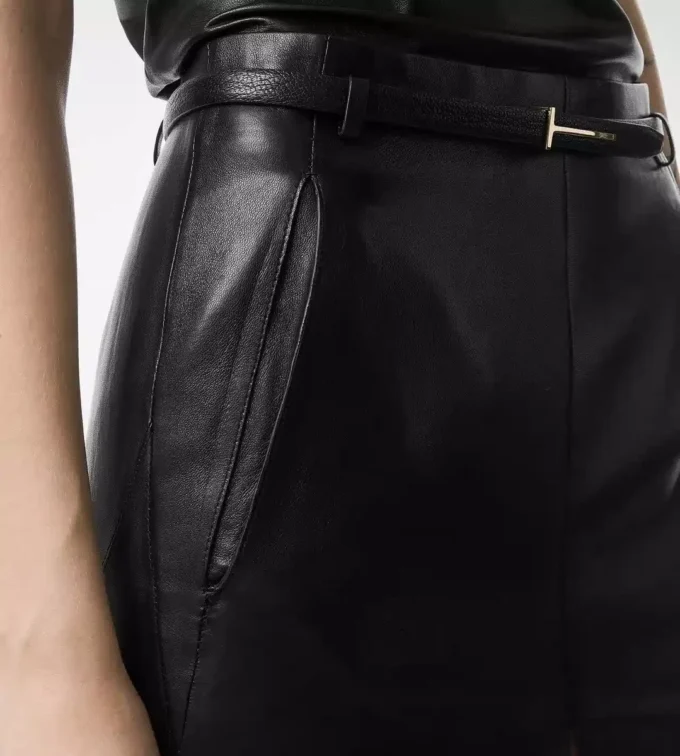 ナッパレザー ラックス スカート