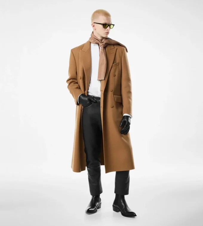 ウールカシミア ダブルスプリッタブルコート