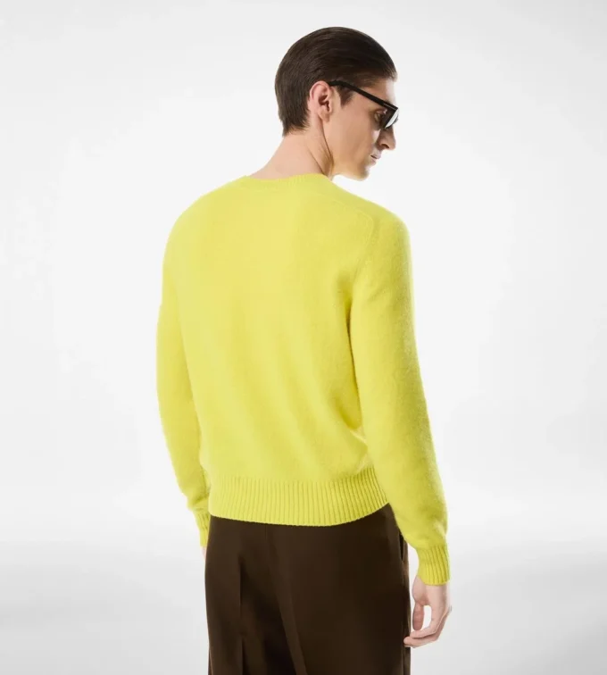 フェルト加工カシミアクルーネック