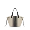 ストライプジャカード ラージトート