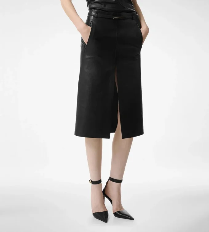 ナッパレザー ラックス スカート