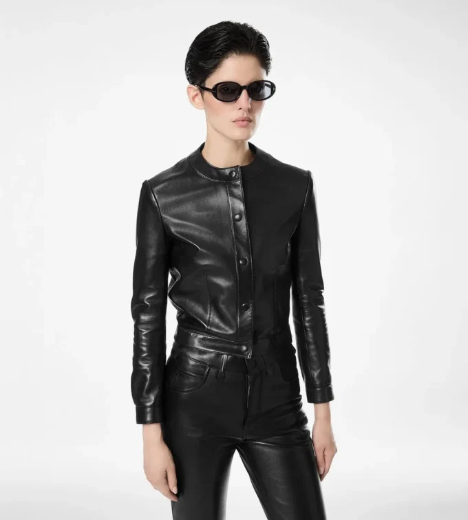ナッパレザー カーディガンジャケット