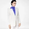 ウールカシミアフランネルシングルブレストジャケット