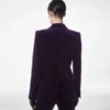 コットンベルベット シングルブレストジャケット