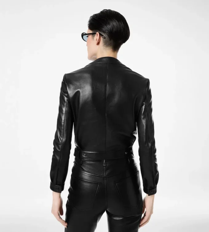 ナッパレザー カーディガンジャケット