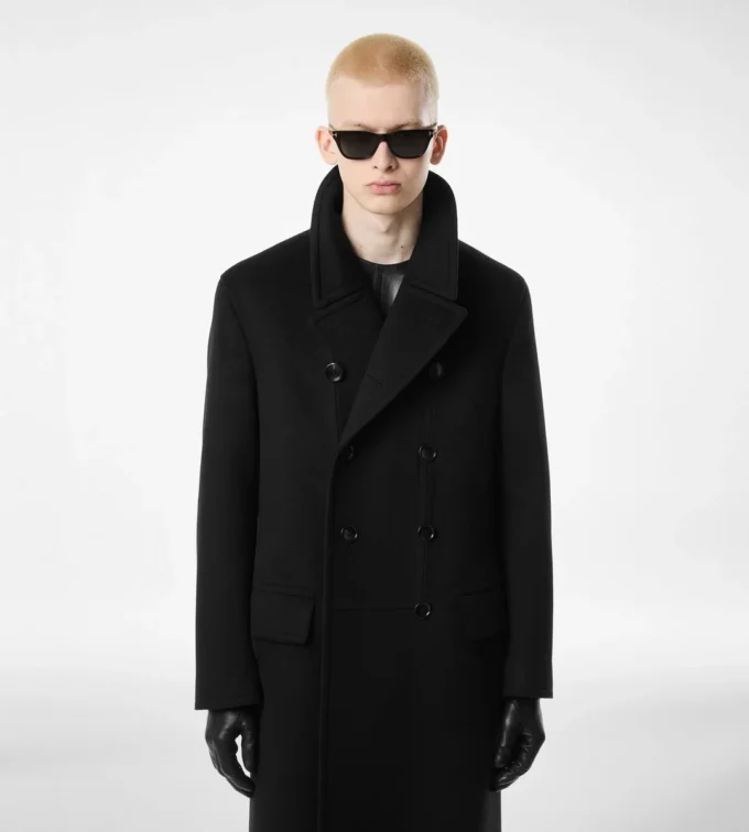 カシミア オフィサーコート