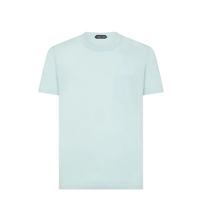 コットンシルク クルーネック Tシャツ