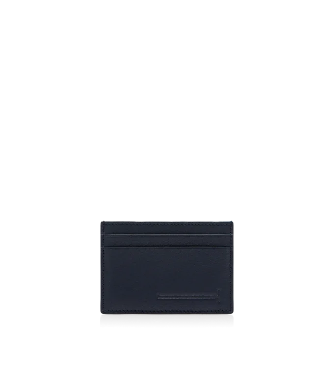しなやかなグレインレザー製 ロングシルエット Tライン クラシックカードホルダー