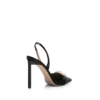 しなやかなグレインレザー T ラッチ スリングバック