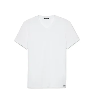 コットン Vネック Tシャツ
